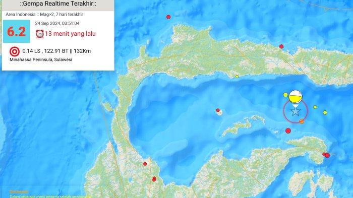 Gempa Magnitudo 6,3 Guncang Pohuwato Gorontalo, Getaran Terasa hingga Manado